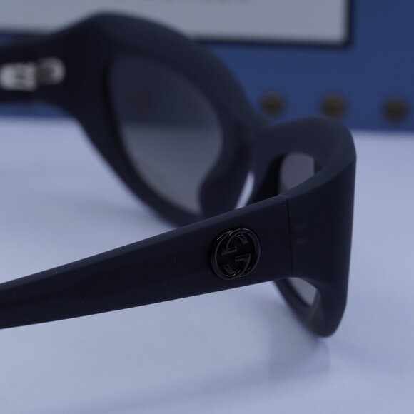 Gucci GG1784S 001 Cat Eye Sunglasses - Matte Dark Grey/Grey main image 10